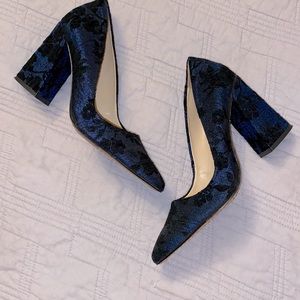 Vince Camuto Blue and Black Heels